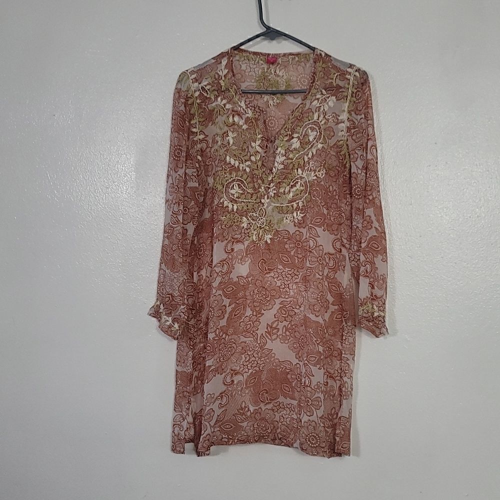 Raj 100% Silk Swimsuit Coverup